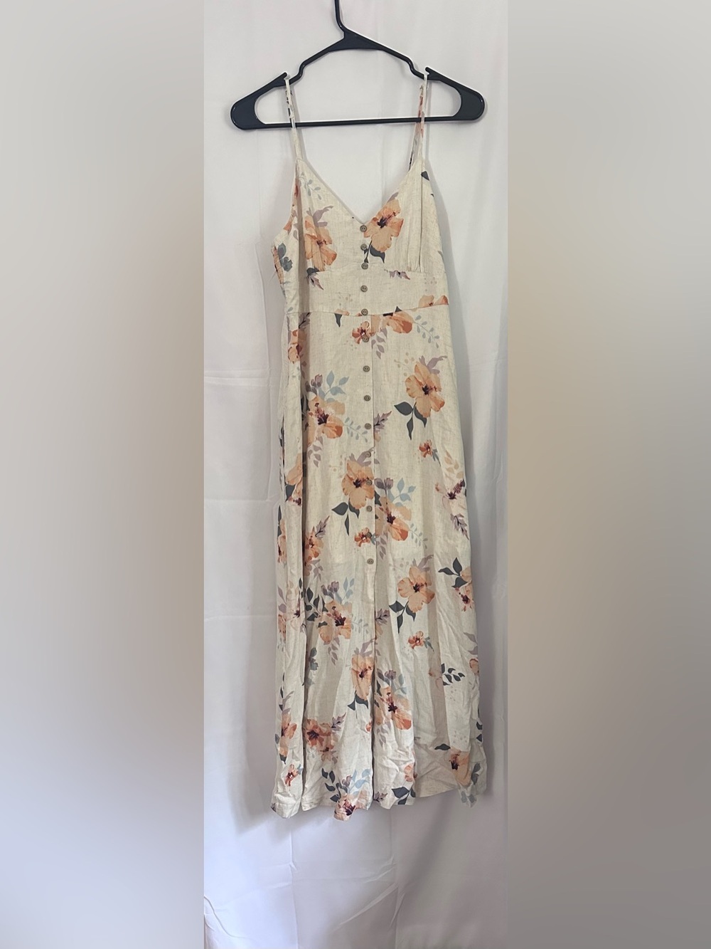 Be Cool Floral Button Down Cami Midi Dress